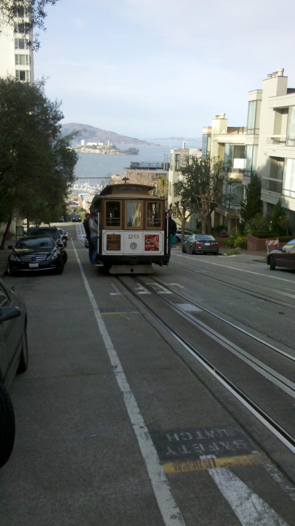 Cable Car mit Alcatraz